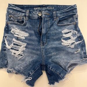 American Eagle Midi Rise Jean Short